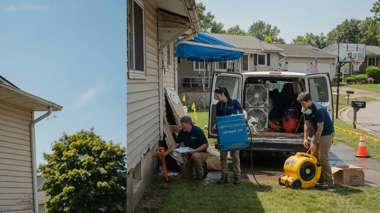 Ceiling Leak Cleanup in Alvada, OH near me